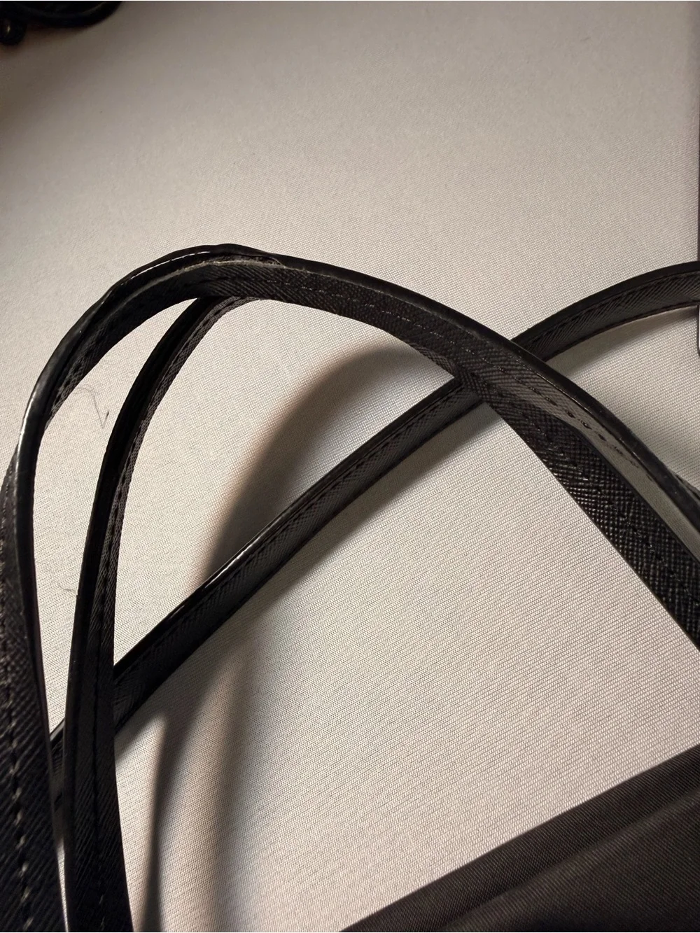 kate spade Black Nylon Shoulder Bag with Gold Plaque, detachable strap